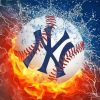 Ny Yankees Ball Diamond Paintings