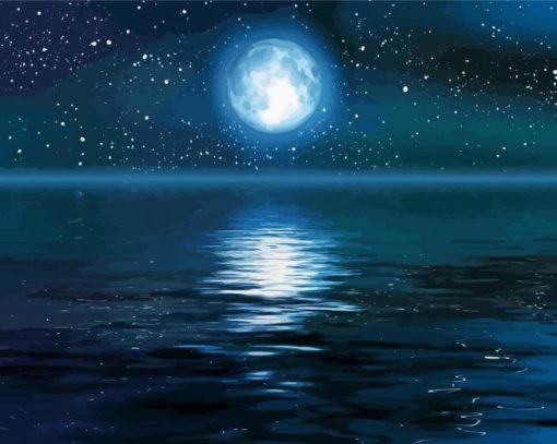 Ocean Stars And Moon Diamond Paintings