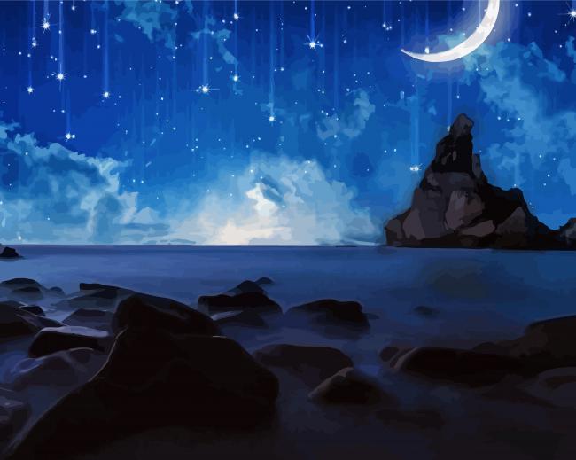 Ocean Stars Seascape Diamond Paintings