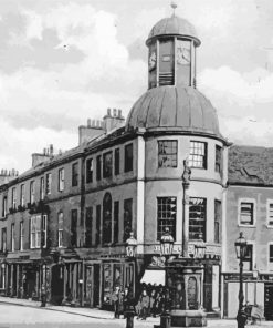 Old Black And White Cupar Street Diamond Paintings