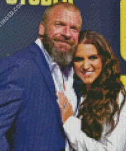 Paul Levesque And Stephanie McMahon Diamond Paintings