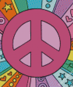 Peace Symbol Diamond Paintings