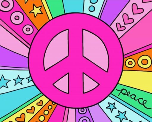 Peace Symbol Diamond Paintings