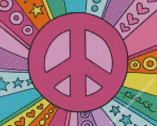 Peace Symbol Diamond Paintings