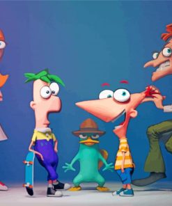 Phineas And Ferb Characters Diamond Paintings