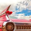 Pink Cadillac Classic Car Diamond Paintings