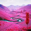 Pink Landscape Diamond Paintings