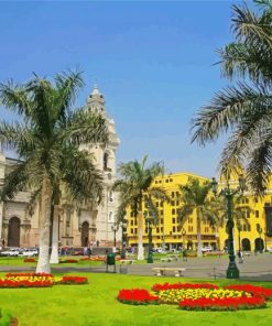 Plaza De Armas De Lima Diamond Paintings