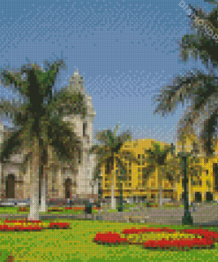 Plaza De Armas De Lima Diamond Paintings