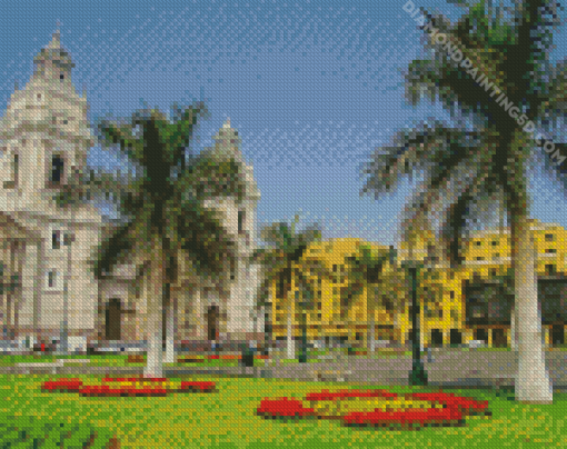 Plaza De Armas De Lima Diamond Paintings