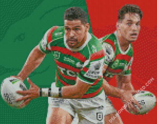 Rabbitohs Rugby Players Diamond Paintings