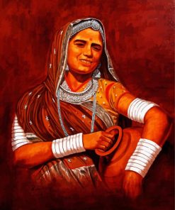 Rajasthani Girl Art Diamond Paintings