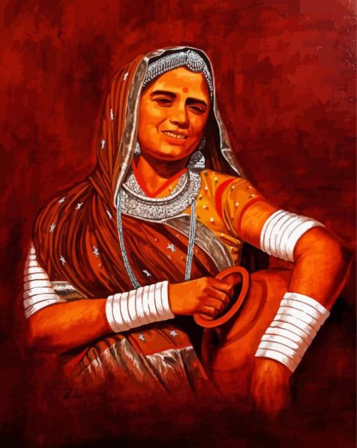 Rajasthani Girl Art Diamond Paintings