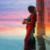 Rajasthani Girl By Lake Diamond Paintings