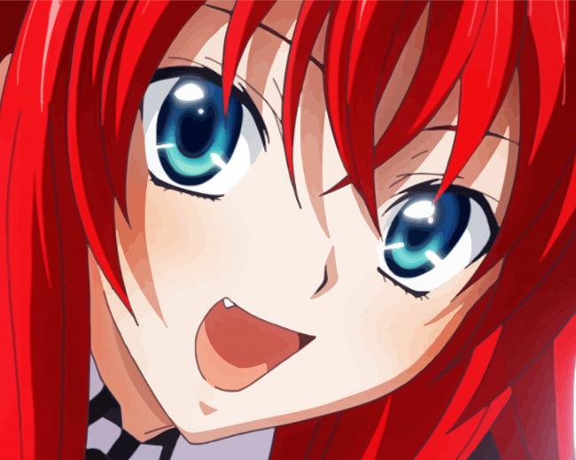 Rias Gremory Anime Character Diamond Paintings