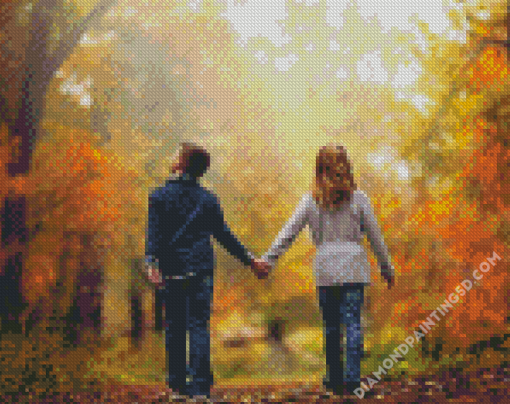 Romantic Forest Walk Diamond Paintings