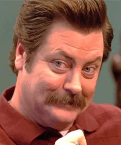 Ron Swanson Character Diamond Paintings