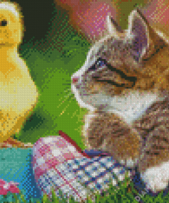 Aesthetic Duck And Cat Diamond Paintings