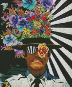 Aesthetic Floral Man Diamond Paintings