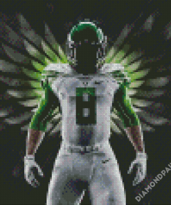 Aesthetic Oregon Football Player Diamond Paintings