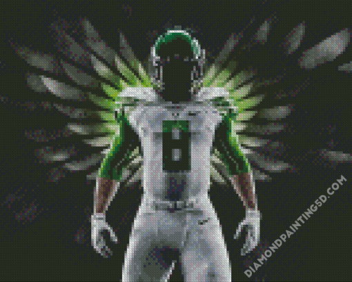 Aesthetic Oregon Football Player Diamond Paintings