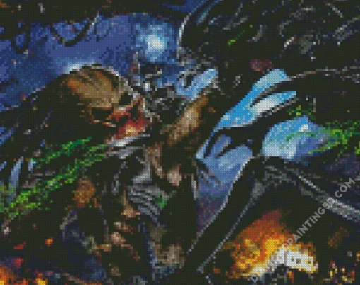 Alien Vs Predator Movie Diamond Paintings