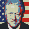 Bill Clinton Pop Art Diamond Paintings