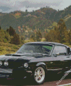 Black Mustang Eleanor Diamond Paintings