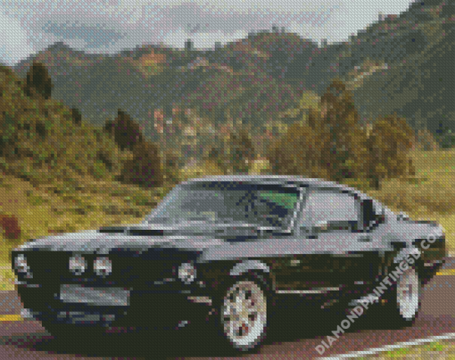 Black Mustang Eleanor Diamond Paintings