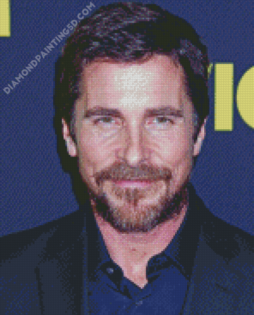 Christian Bale Smiling Diamond Paintings