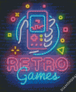 Colored Retro Gaming Diamond Paintings