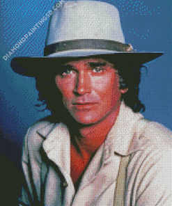 Michael Landon In Hat Diamond Paintings