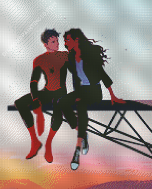 Michelle Jones And Spider Man Art Diamond Paintings