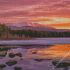 Mount Katahdin At Sunrise Diamond Paintings