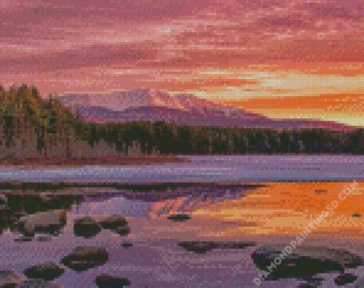 Mount Katahdin At Sunrise Diamond Paintings