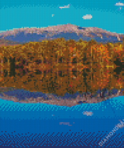 Mount Katahdin Reflection Diamond Paintings