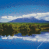 Mount Katahdin With Blue Lake And Sky Diamond Paintings