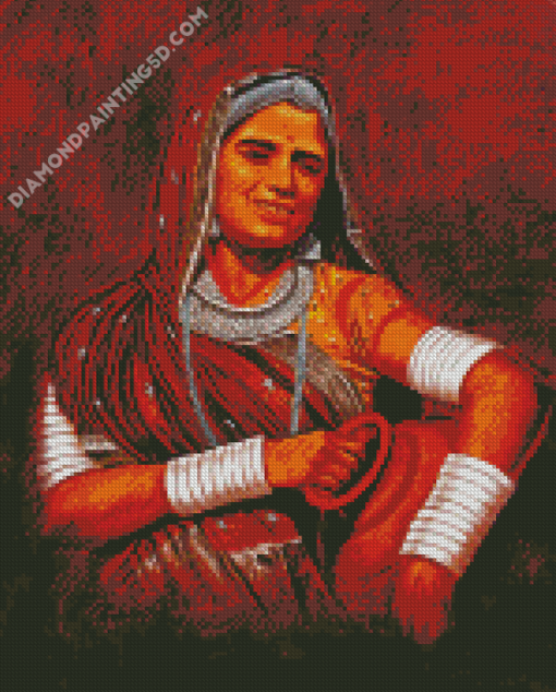 Rajasthani Girl Art Diamond Paintings