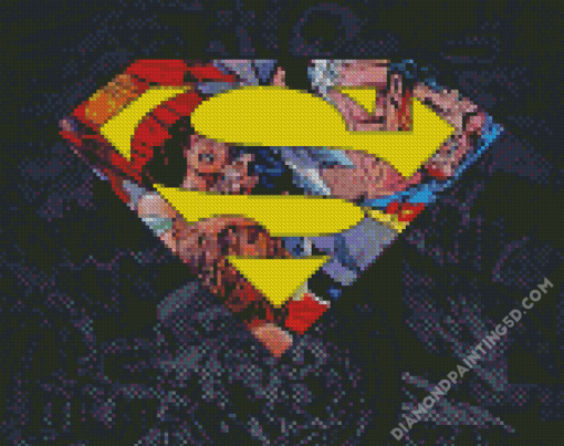 Superman Symbol Pop Art Diamond Paintings