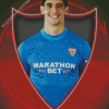 Yassine Bounou Selvilla Football Club Player Diamond Paintings