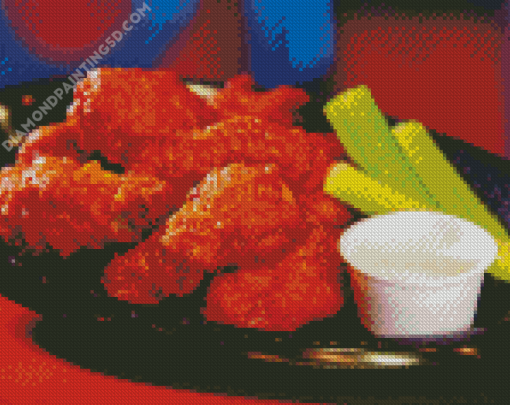 Chicken Wings Meal Diamond Paintings