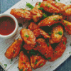 Chicken Wings With Sauce Diamond Paintings