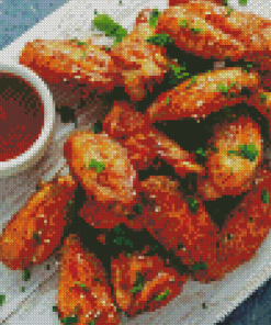 Chicken Wings With Sauce Diamond Paintings