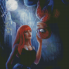 Spider Man And Mary Jane At Night Art Diamond Paintings