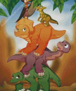 The Land Before Time Dinosaurs Characters Diamond Paintings