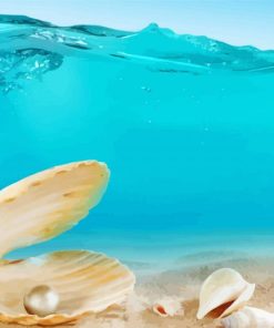 Sand And Seashells Underwater Diamond Paintings