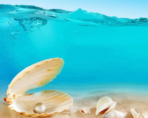 Sand And Seashells Underwater Diamond Paintings