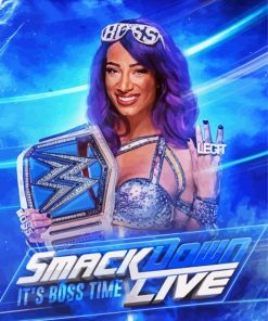 Sasha Banks Smackdown Diamond Paintings