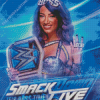 Sasha Banks Smackdown Diamond Paintings