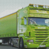 Scania Green Truck Diamond Paintings